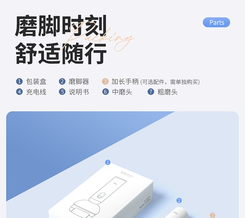 【送料無料】ピーチフット角質グラインダー 足裏の角質を粉砕して除去する電動足裏美容器具 - その他 - その他の素材