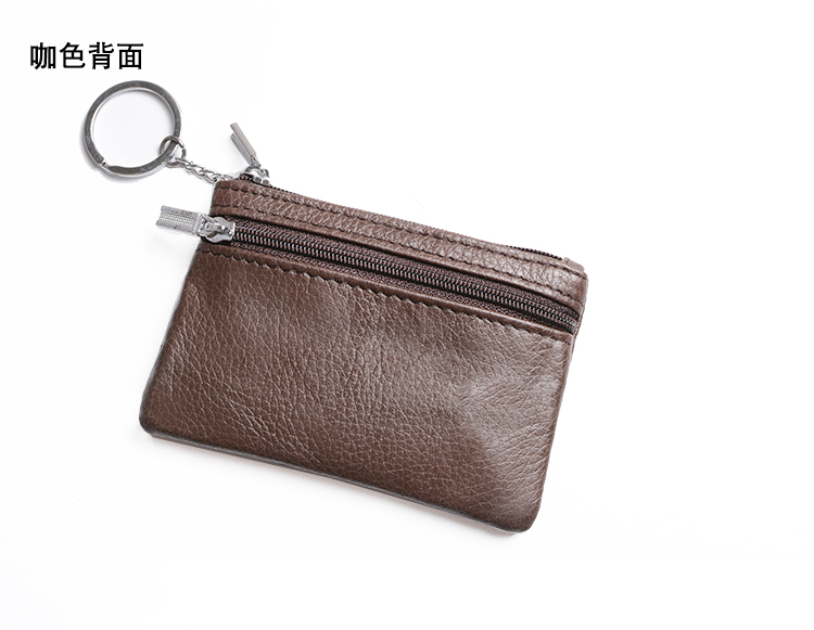 Leather Coin Purse Phụ nữ Mềm mại Da siêu mỏng Zipper ngắn Ví nhỏ Mini Key Coin Túi ly hợp ví nam lv