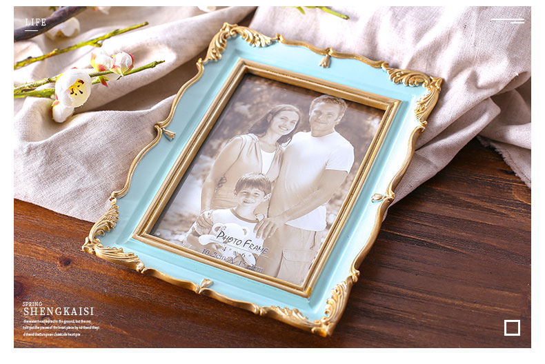 Khung ảnh 5 inch 6 inch 7 inch 8 inch đặt bàn rửa ảnh sáng tạo cộng với khung pha Âu nhỏ sang trọng hiện đại tối giản cá tính - Kính kính mắt cho bé