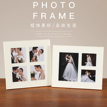 Wedding photo custom small photo frame set table simple crystal glass table set combination creative wedding photo production 10 inches
