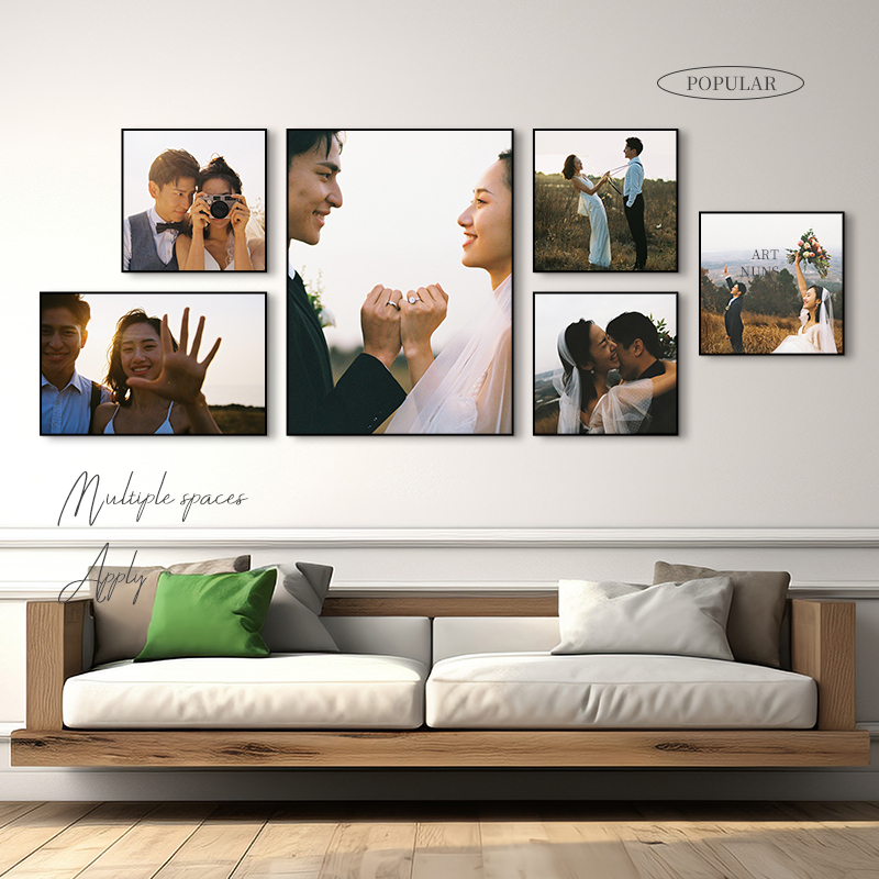 Photo Wall Wedding Photos Living Room Background Wall Bedside Combination Photo Frame Printing Plus Photo Frame Wall Hanging Staircase Photo Wall