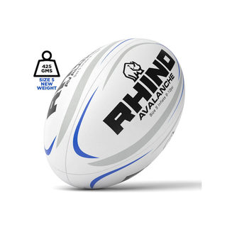Rhino English Rugby Avalanche Training Rugby Ball Size 4/5 Double-Layer Leather 100% Imported