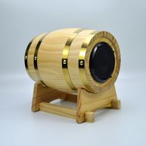 Drum-shaped wine barrel solid wood fever 3-inch full-range source speaker passive satellite fever HIFI speaker 3-inch empty box