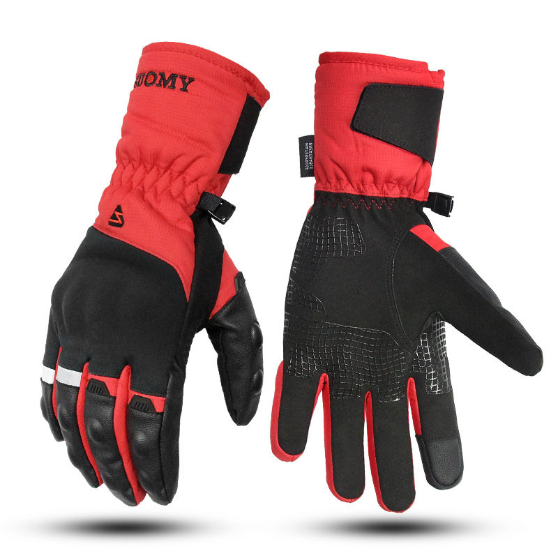 Locomotive gloves winter warm waterproof winter riding plus velvet windproof warm SUOMY rainproof thickened locomotive