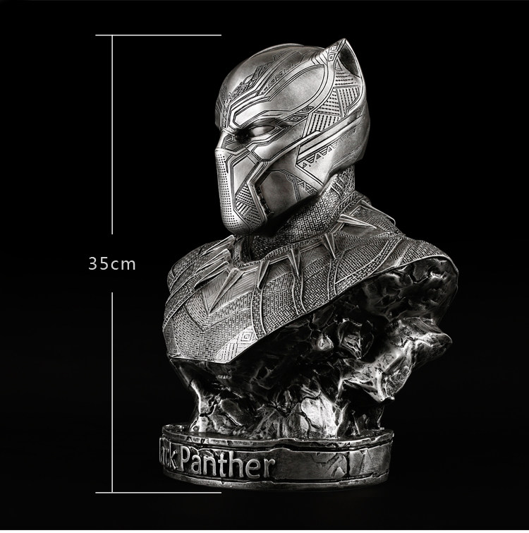 Captain America Civil War 1/2 Black Panther Bust Statue Resin Figure