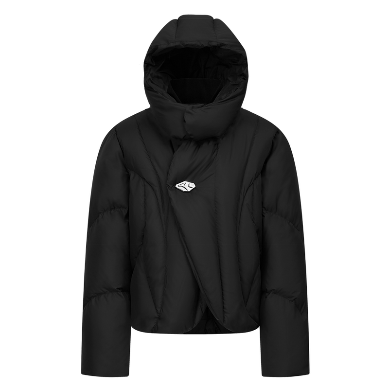 Taichiism “2.0 Little Ro” Bread-Shaped High-Fill Quilted down Jacket Winter White Duck down Coat