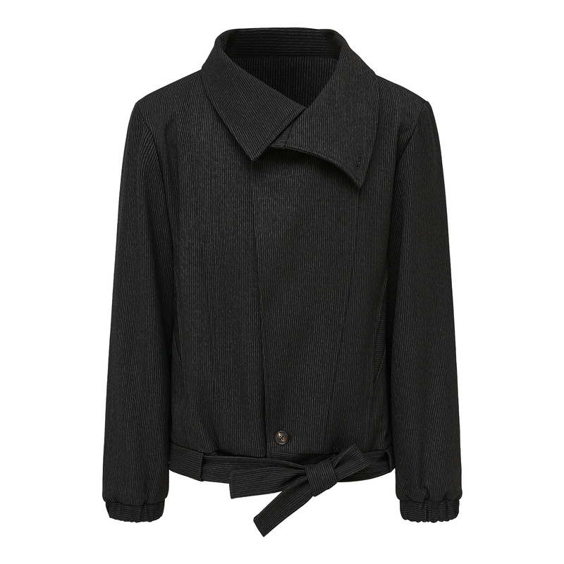 Taichiism "Shuyun" Wool Blend Multi-Style Old Money Style Cleanfit Lace-Up Striped Jacket
