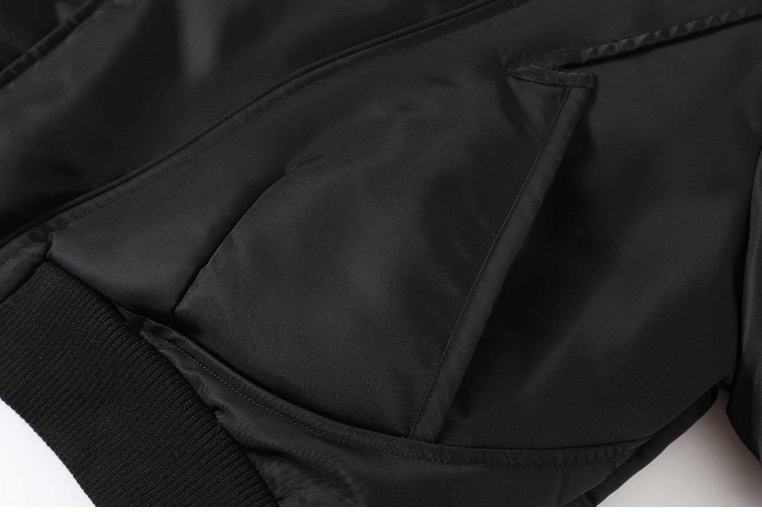 TAICHIISM Black Cropped Bomber Jacket