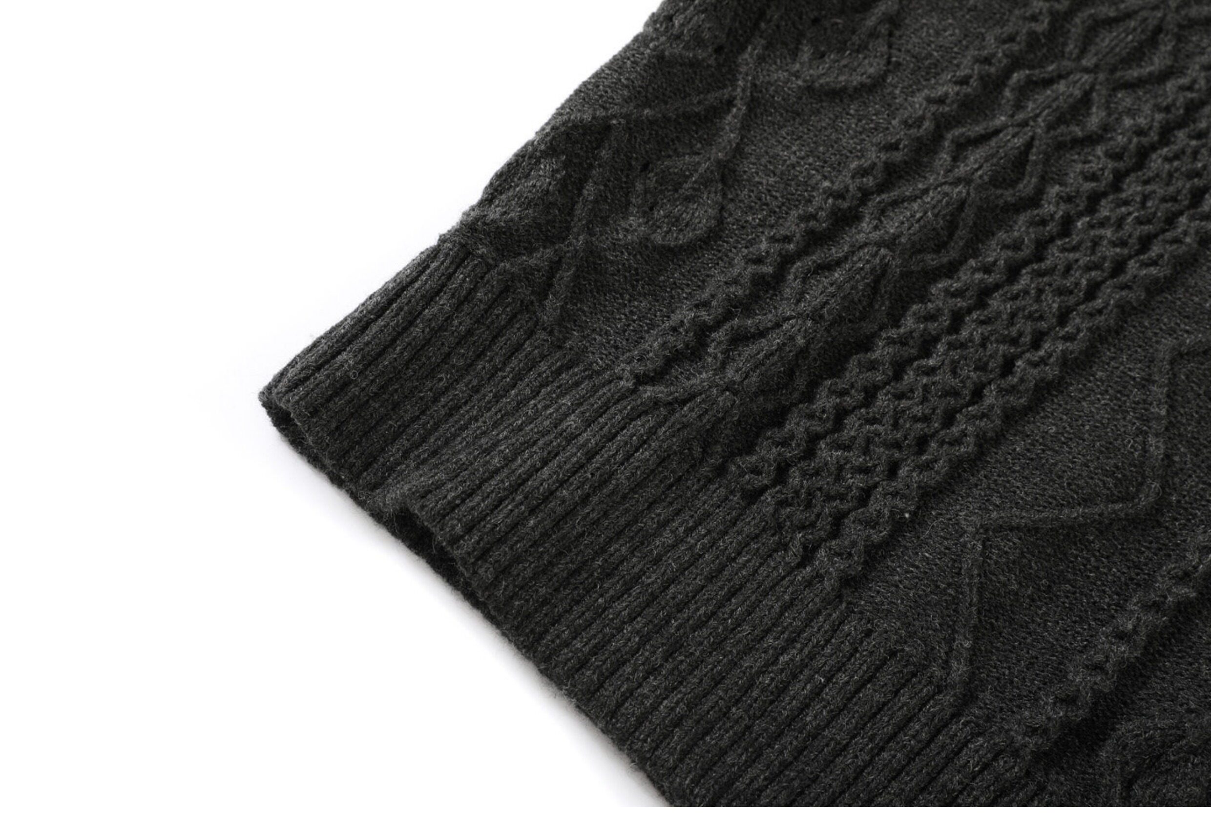 TAICHIISM Cable-Knit Turtleneck Sweater