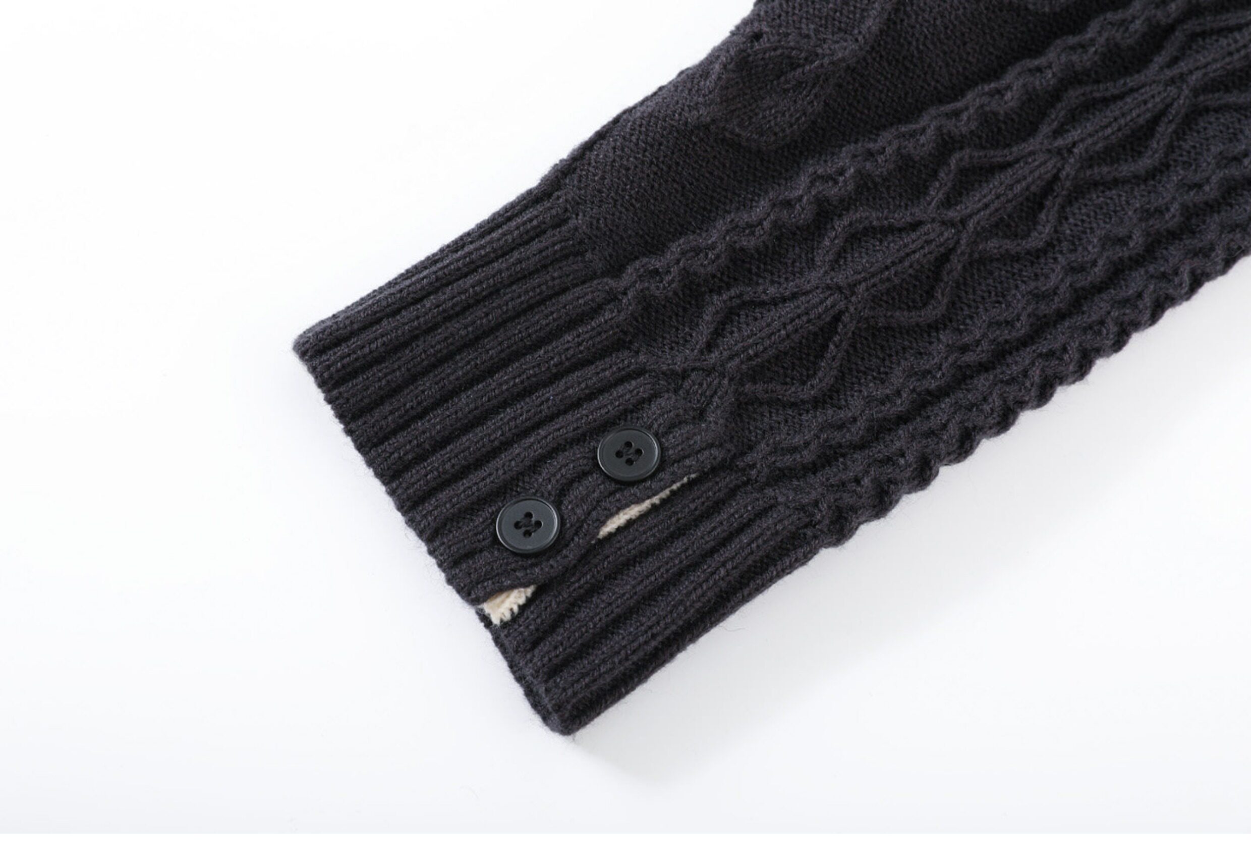 TAICHIISM Cable-Knit Turtleneck Sweater