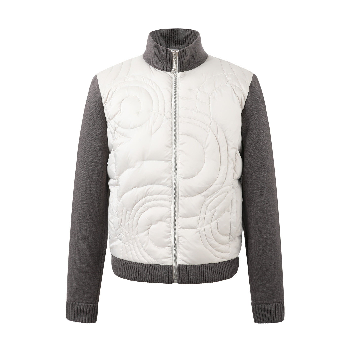 TAICHIISM 131g Wool-Blend Knit Paneled Down Slim Jacket
