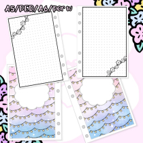 Brining Q] Original European and American hand ledger stand-out Core Gillito inner page perw loose-leaf chic A6 free page inner core