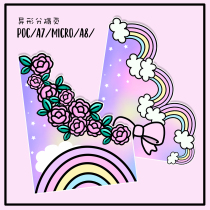 Bribing Q] Original Alien Separation Page European and American Loose-leaf Micro Handbooks Gillio Ben Three Holes Mini