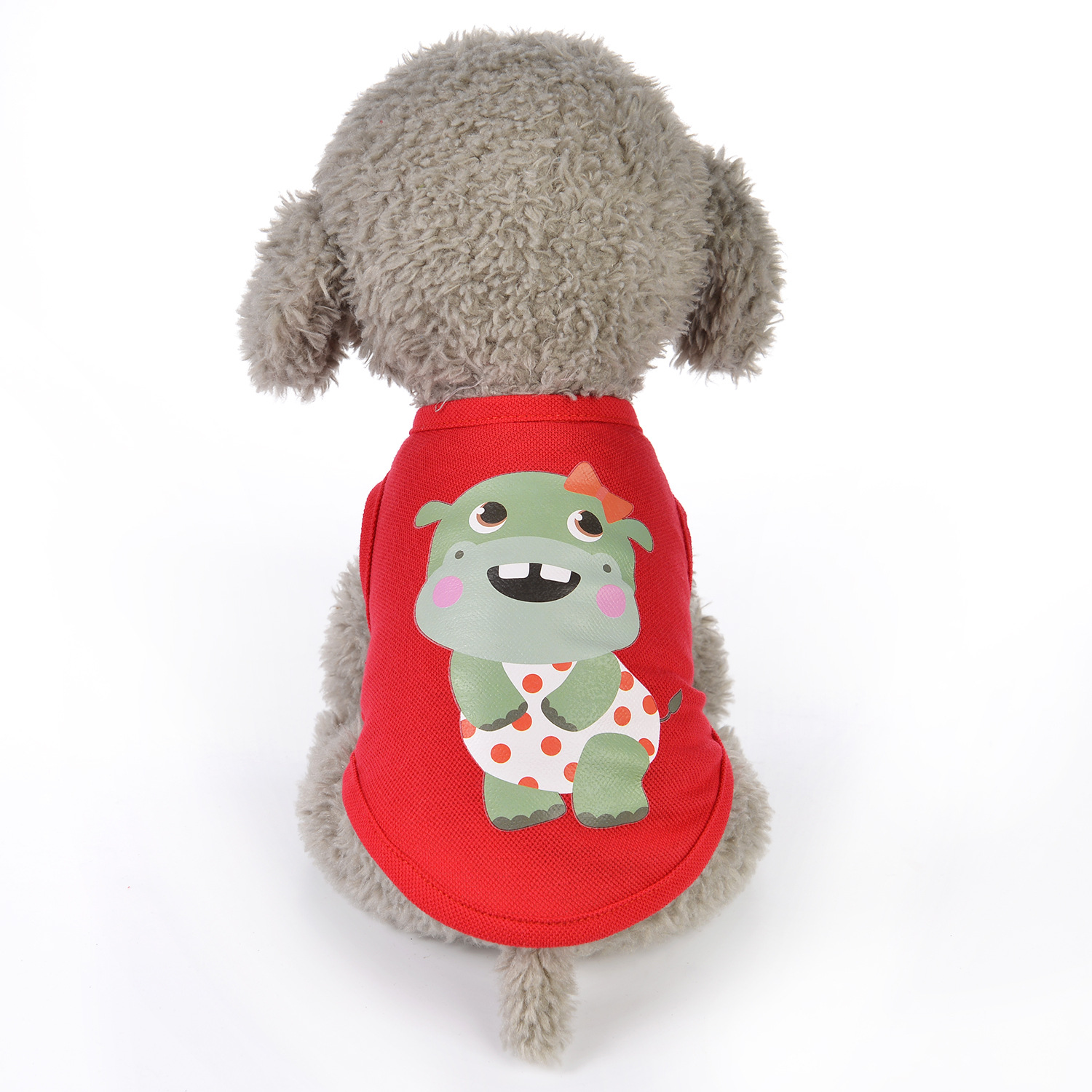Teddy quần áo mùa xuân và mùa hè mỏng phim hoạt hình bình thường chó sữa trang phục nhỏ trà cốc chó chó mèo quần áo thú cưng - Quần áo & phụ kiện thú cưng áo cho chó pug
