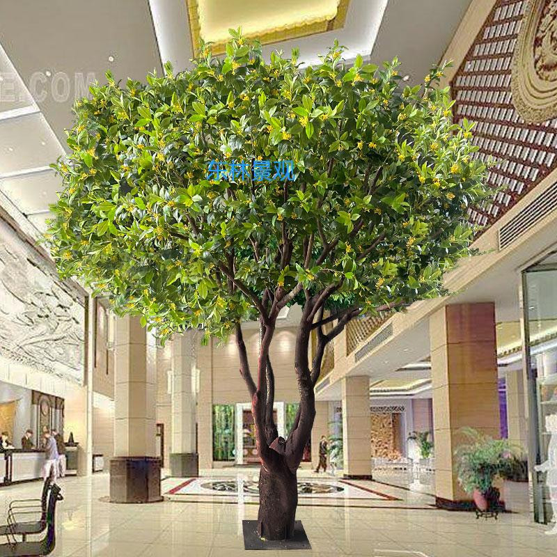 Osmanthus Tree Artificial Laurel Tree Fake Tree Mall Hotel Restaurant Floor-Standing Green Plant Landscaping Decoration Photography Prop Tree Osmanthus Tree Artificial Laurel Tree Fake Tree Mall Hotel Restaurant Floor-Standing Green Plant Landscaping Decoration Photography Prop Tree