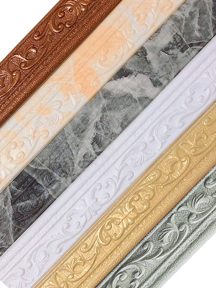 Frame sticker emulation Self-adhesive wall sticker waist line Decorative Closing strip rims Suspended Ceiling Line Skirting with skirting boards