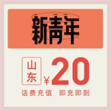 Официальный флагманский магазин China Telecom Shandong Mobile Phone Recharge 20 Yuan Telecom Telecommunications Прямая плата за перезарядку телекоммуникаций