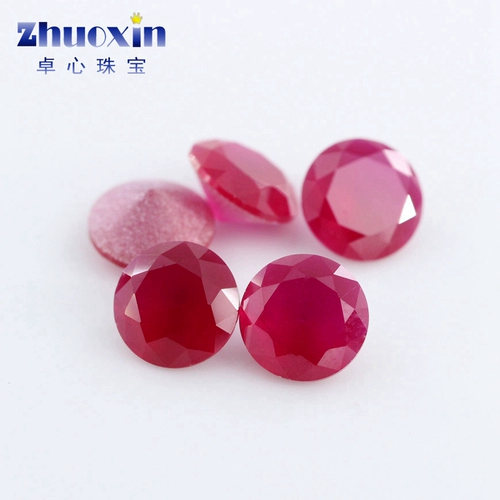 Рубиновый матовый драгоценный камень для кольца, инкрустация камня, DIY
