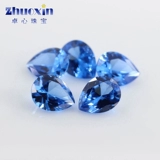 119#Груш -обработанные синтетические синтетические сапфиры обнаженные капли капли -капель