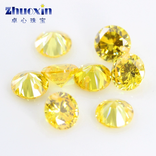 Желтый цирконий, драгоценный камень, серьги, подвеска, аксессуары, бусины
