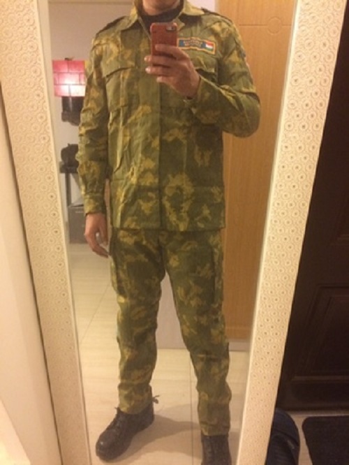 (Customized) Russia's Tajikistan yellow flower camouflattery work suit men's combat training for outdoor tactical CS