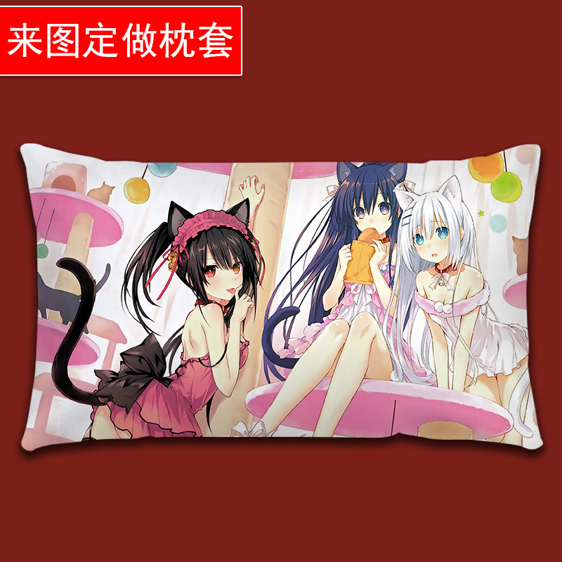 Come to Tuding to do the time Saiki Three Cartoon Pillowcase Diy Mansion Men's Second Dollar Beauty Pillow Headgear Pillow Cover Pillow Cover