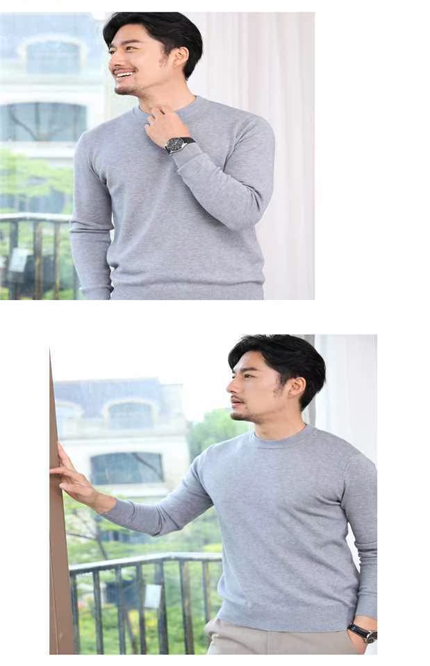 [Chống rét mùa] Áo len cổ chữ V cho nam len áo len cashmere có mũ len dệt kim cỡ lớn áo nam hàng hiệu