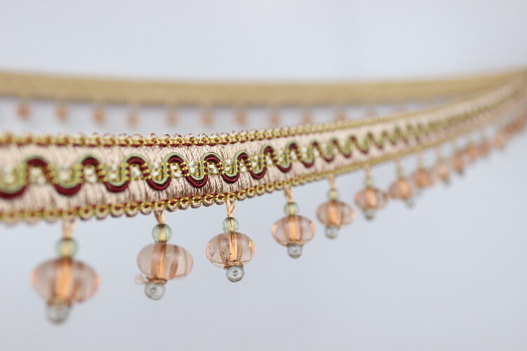 Curtain beads crystal beads Decorative Edge Flow Sufabric Accessories Eurostyle Sofa Accessories Bottom Edge Curtain Splicing 4cm