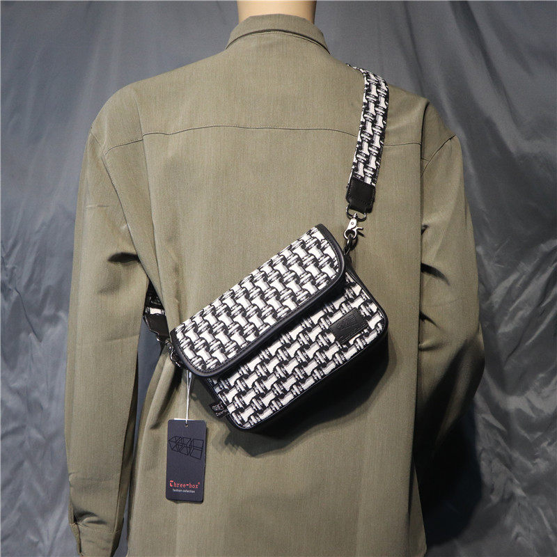 Three Boxes Fashion Thousands Birds Genders Single Shoulder Bag Casual Canvas Diagonal Satchel and Japan Flip Flops SHOULDER BAG