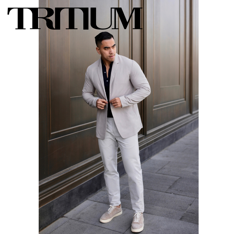 Liang Pin Jacky Liangpin Tritium A1 New Ventrue Slim Fit Non-Ironing Glued Suit 02401