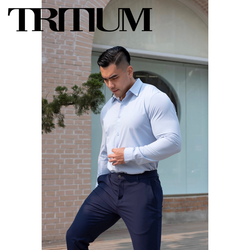 Liang Pin Jacky Liangpin Tritium A1 New Venture Casual Wrinkle-Free Shirt for Men, Slim Fit Version