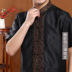 Xiangyun sợi tơ đầu đích thực mới của nam giới lớn mã thời trang trung niên nam dâu lụa ngắn tay áo sơ mi mùa hè 