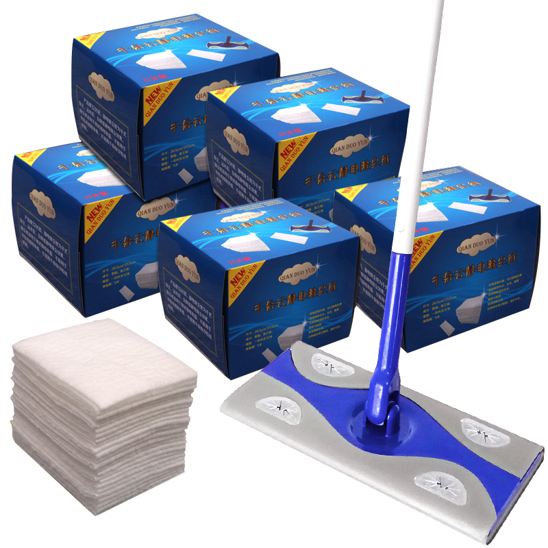 Dust removal paper mop electrostatic paper Dust removal paper Flat mop floor paper Disposable wood floor electrostatic vacuum paper