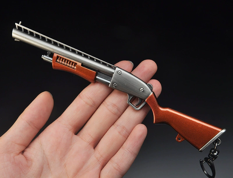 Trò chơi pháo đài vũ khí ngoại vi M4 súng trường shotgun phun shotgun mô hình keychain vũ khí hợp kim - Game Nhân vật liên quan