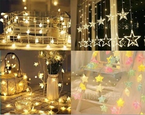 New Colorful Lights String STAR LIGHT STRING ROOM ROMANTIC DECORATIVE INSERTS BATTERY CRACKS LIGHT BALLS LED GIFT BOX LIGHT STRINGS