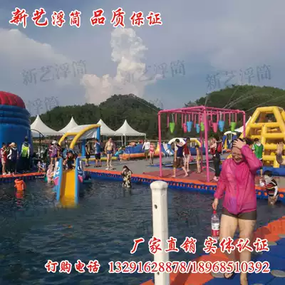 Floating swimming pool water recreation pool wharf platform pontoon fishing platform Water Platform floating dock berth