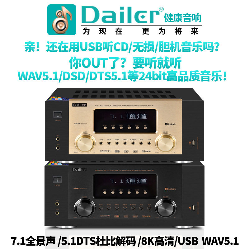 7.1全景声家庭影院功放:震撼视听盛宴,让你在家也能享受电影院级体验!-专业音频放大器舞台-淘宝好物网