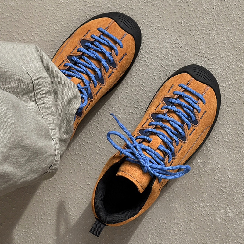 Men's Shoes 2026 New Trendy Sports Casual Shoes Suede High-End Stylish Hiking Shoes Soft-Soled Outdoor Walking Shoes