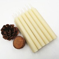 Diamètre 1 5cm ivoire White Rod Candle 100% Pure Natural Beeswax Church Prays Wedding Ceremony Table Late