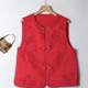Heavy embroidery new Chinese style round neck vest