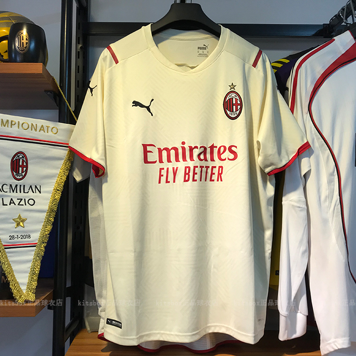 kitsbox21 22AC Milan away short sleeve fan version of the jersey football suit 759127-Taobao