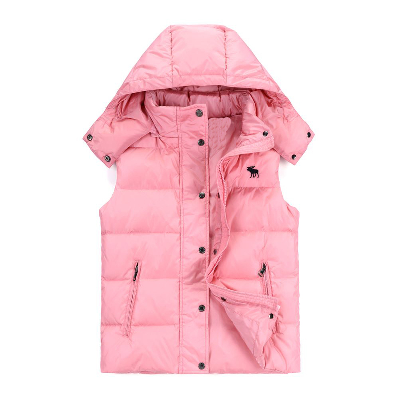 Foreign Trade Single-Label Small Deer down Vest for Women, Short Style, Autumn and Winter Korean Version, Lightweight Vest, White Duck down Af06