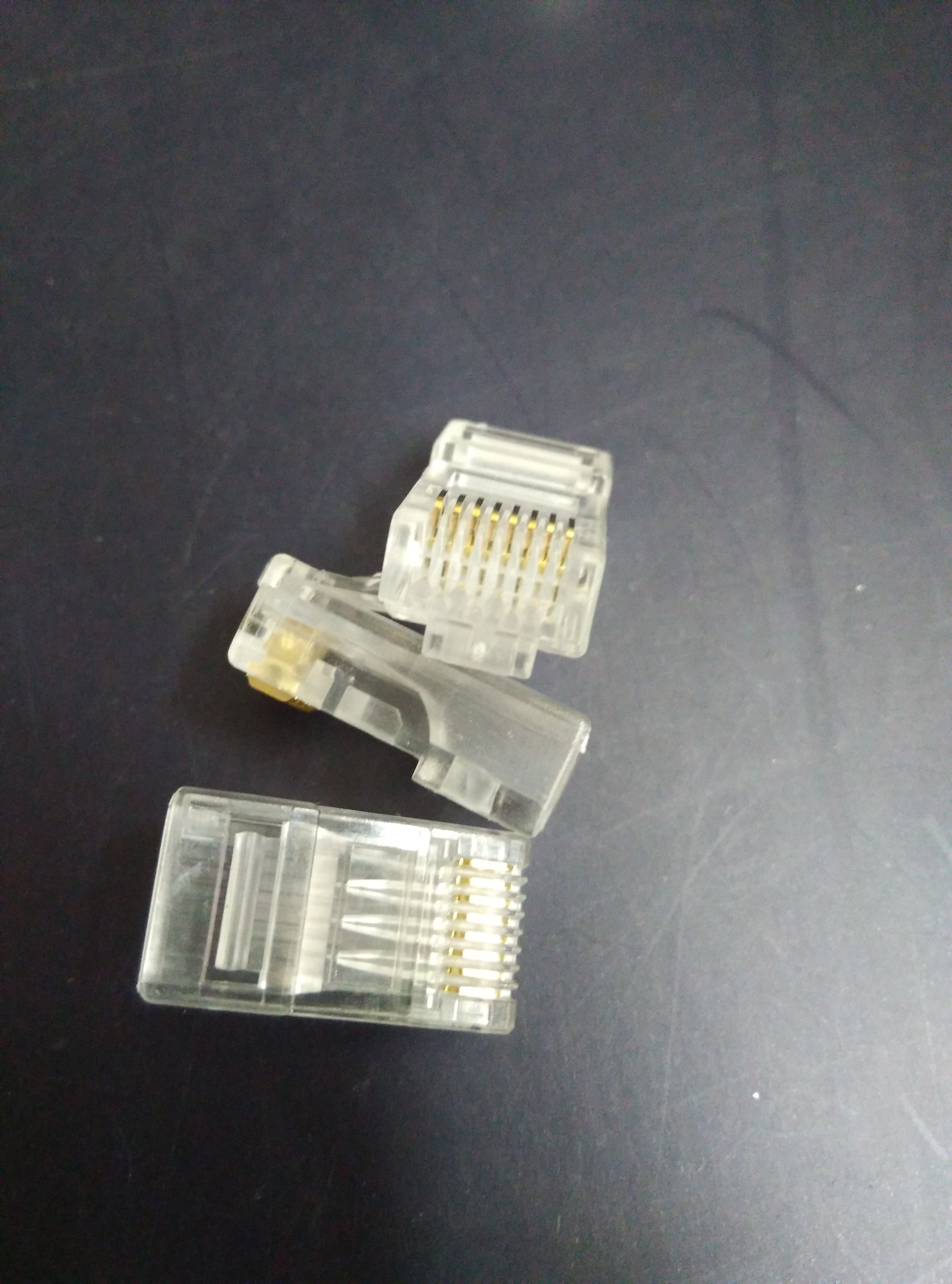 Six types of crystal head Super bright gold-plated CAT6 Gigabit network crystal head RJ45 network line crystal head
