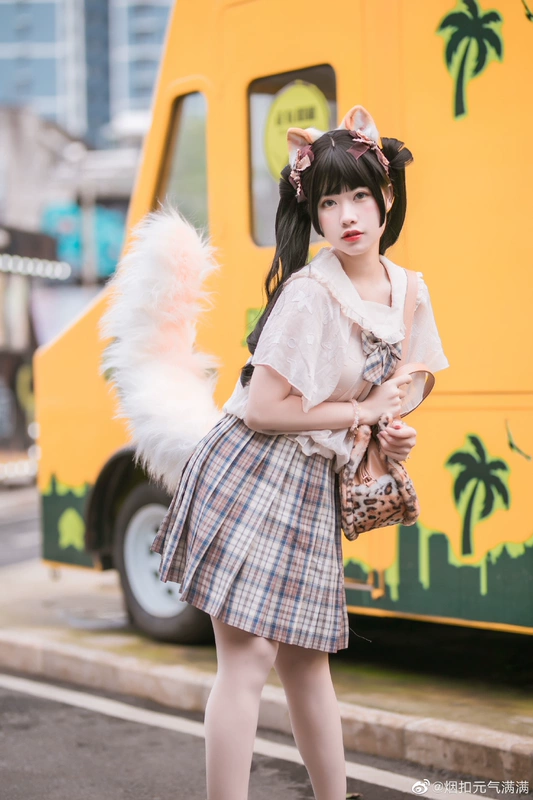 Santailshu ban đầu lolita tay cos phụ kiện đuôi sữa trứng ragdoll mèo sống đặt phòng