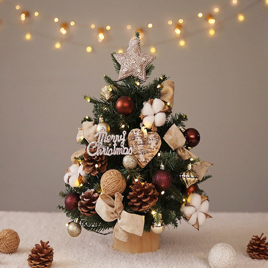 Árbol de Navidad PE mezcla de adornos de juego de nieve que cae