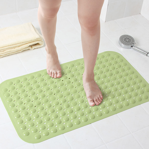 Bathroom shower mat bathroom mat with suction cup non-slip mat environmental protection plastic no smell raised foot pad massage mat