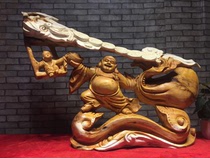 Carving gen yi ornaments sub-Dover Maitreya Taihang Thuja master craft oily good delicious gift decoration