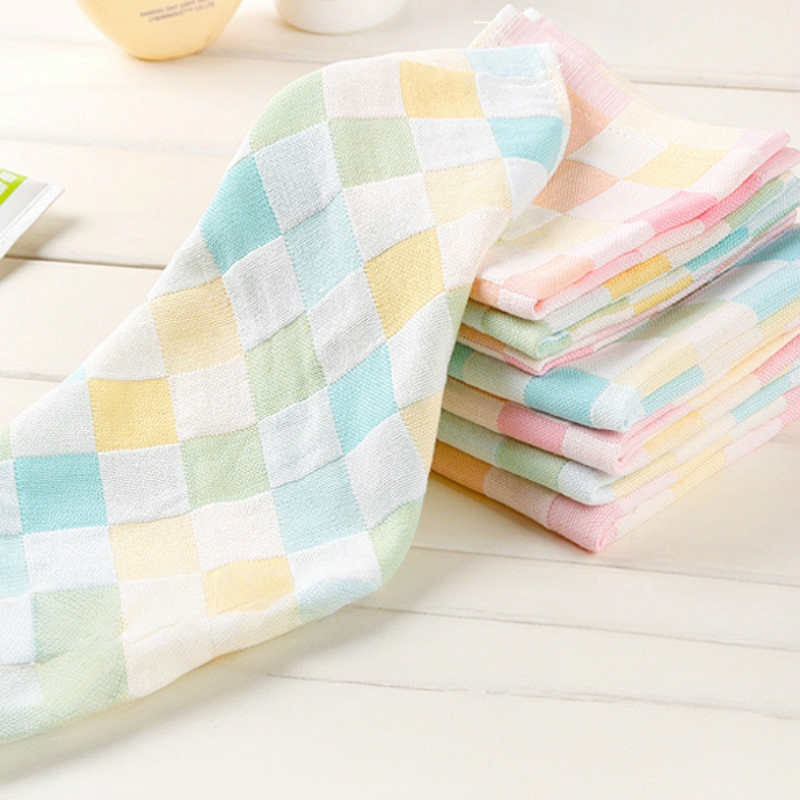 Face Washcloth, Small Square Towel, Square Gauze Towel for Women, Household Hand Towel, Pure Cotton Square Towel, Baby Towel, All-Cotton