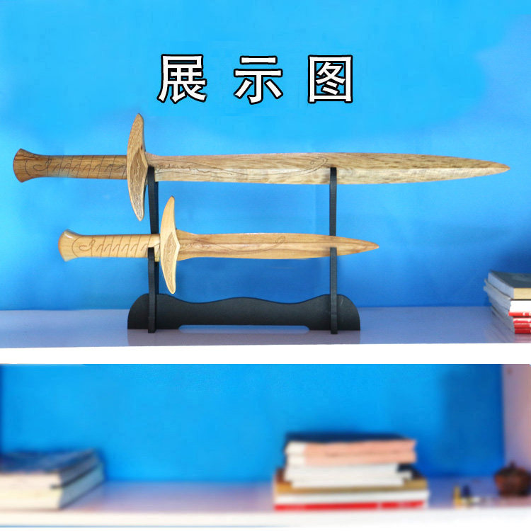 木刀剑cosplay道具武器木剑 指环王霍比特人木制钉刺剑未开刃-阿里巴巴