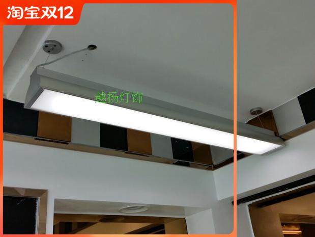Double pipe daylight lamp t8t5LED light disc 1200 hanging wire ceiling light panel light Ming loaded fluorescent lamp promotion